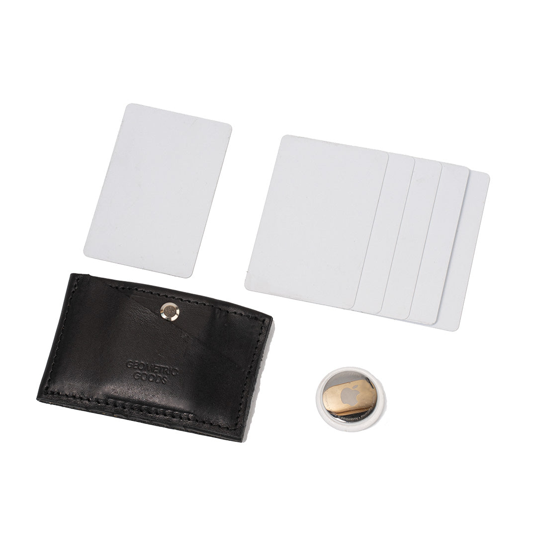 Leather Wallet for AirTag - The Minimalist 3.0 - AirTag Card Holder at Dealshubindia