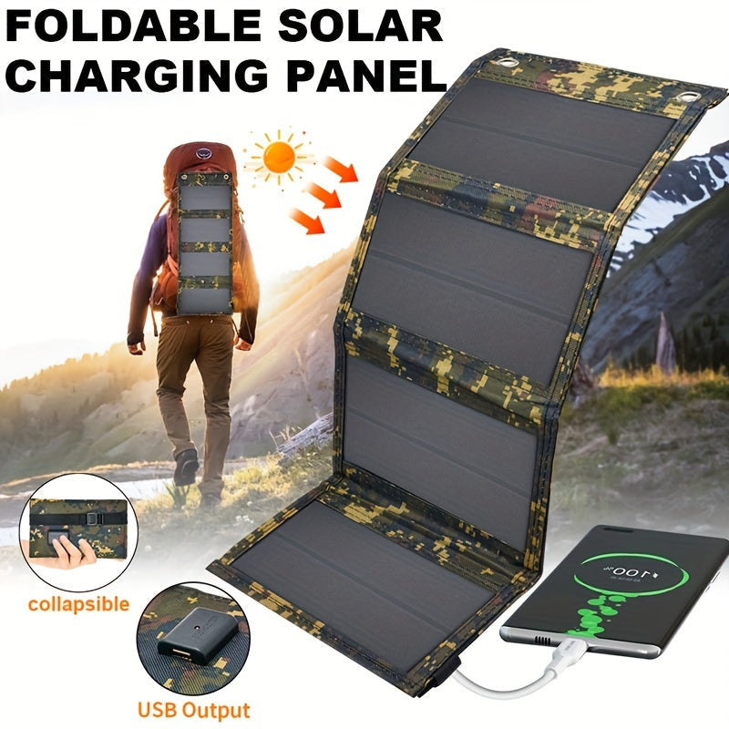 Portable Foldable Camouflage Solar Panel Charger - Electronics > Battery Chargers & Power at Dealshubindia
