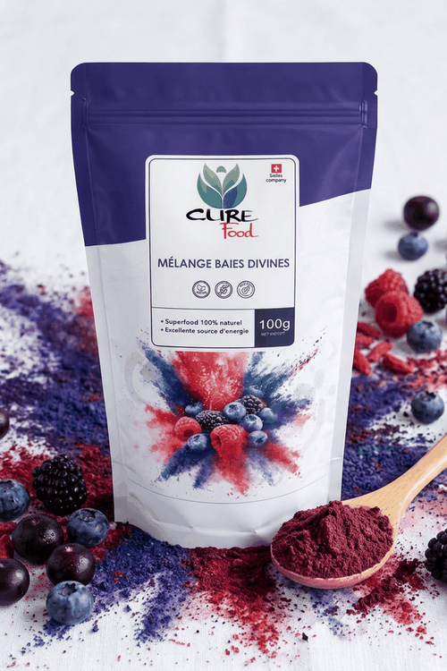 Cure Food dark blue blend pouch for berry mix, 100 g