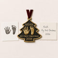 Baby Handprint and Footprint Ornament, Christmas Tree-0