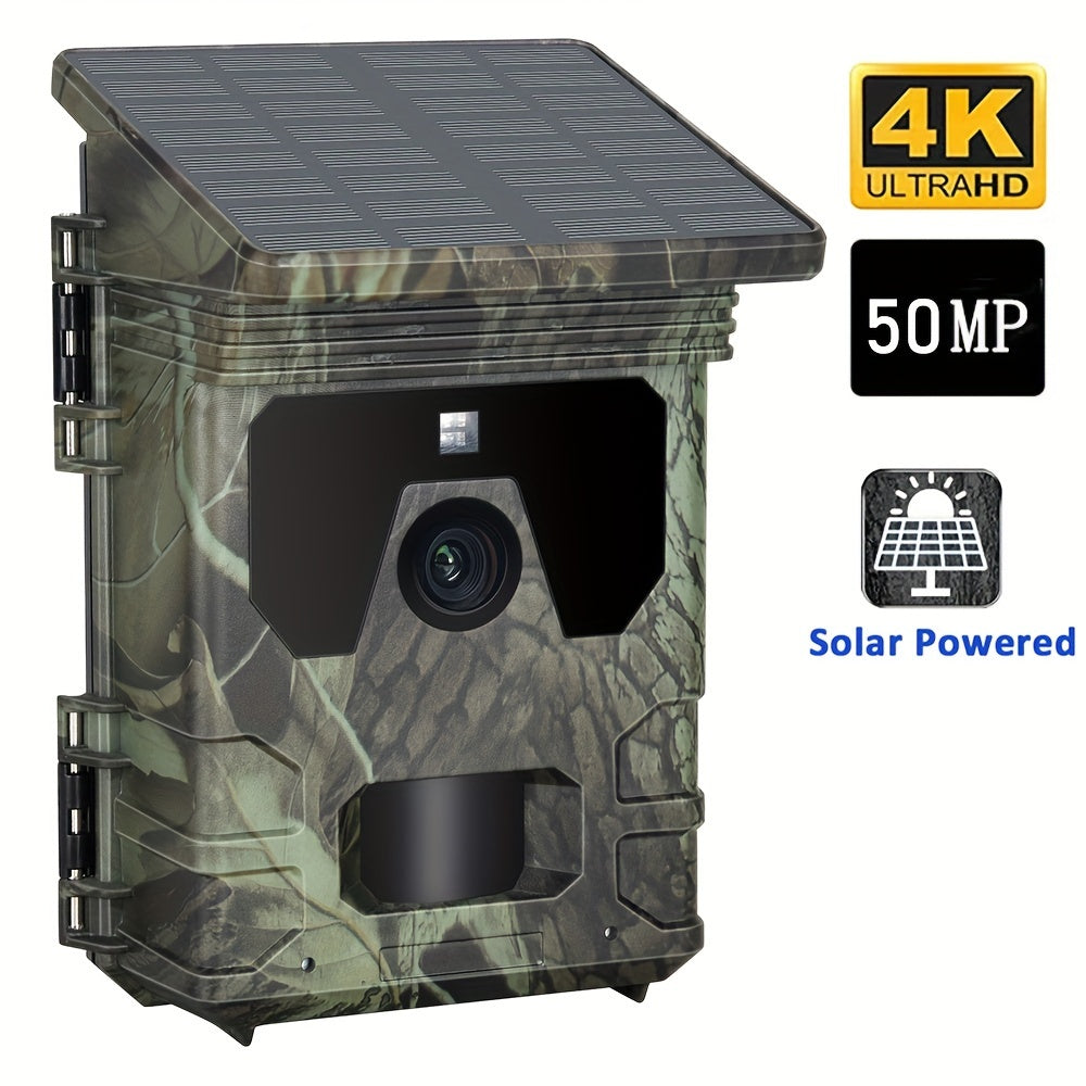 Solar-Powered 4K Wildlife Trail Cam Hunting Camera - Cameras & Optics > Cameras > Trail Cameras at Dealshubindia