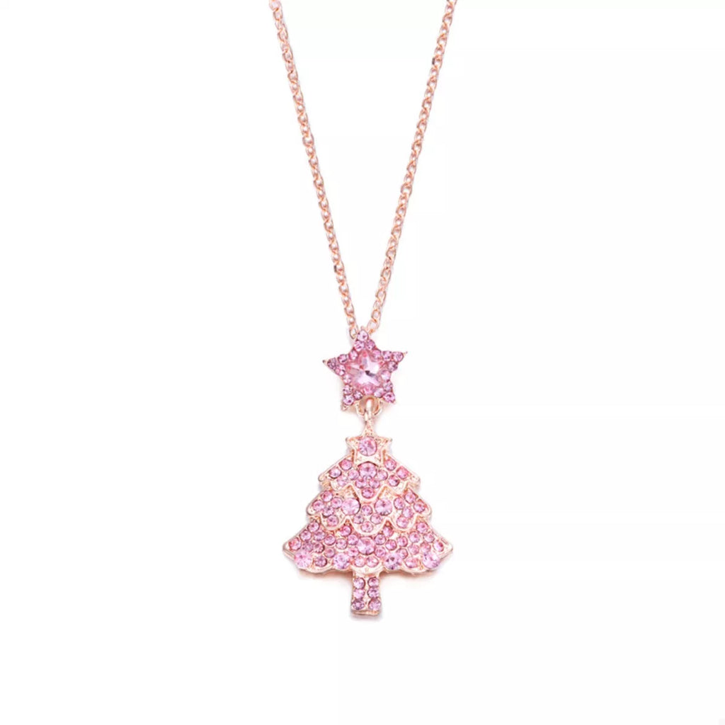 Christmas Tree Pendant Necklace - n/a at Dealshubindia