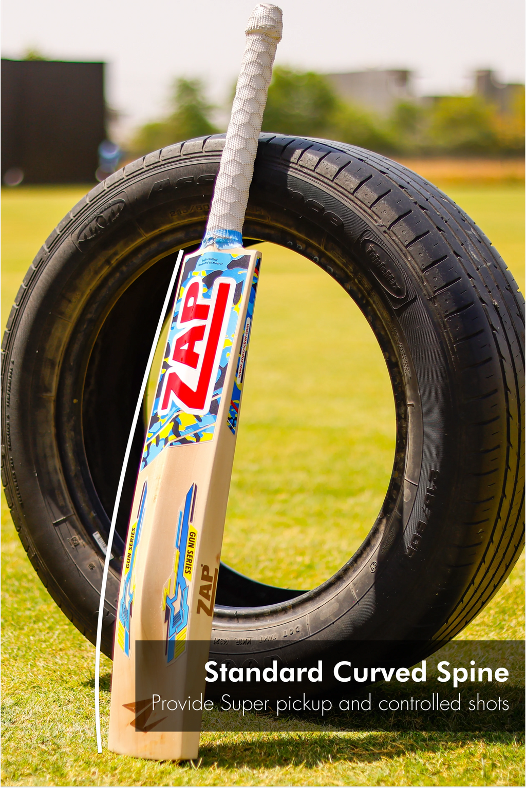 ZAP Gun Carbine 10000 English Willow Cricket Bat (Grade 2)-4
