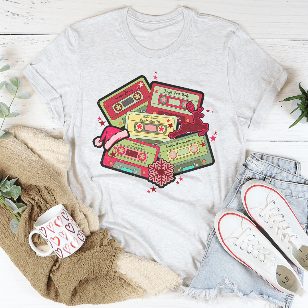 Christmas Cassettes Tee - T-SHIRT at Dealshubindia