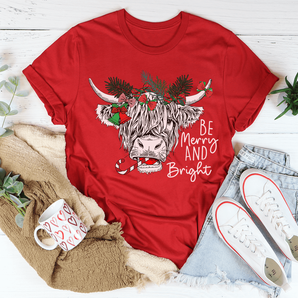 Christmas Cow Tee - T-SHIRT at Dealshubindia