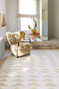Hand Tufted Wool Rug | Ivory & Sage Green | Wool | CloneXp by Rugfine