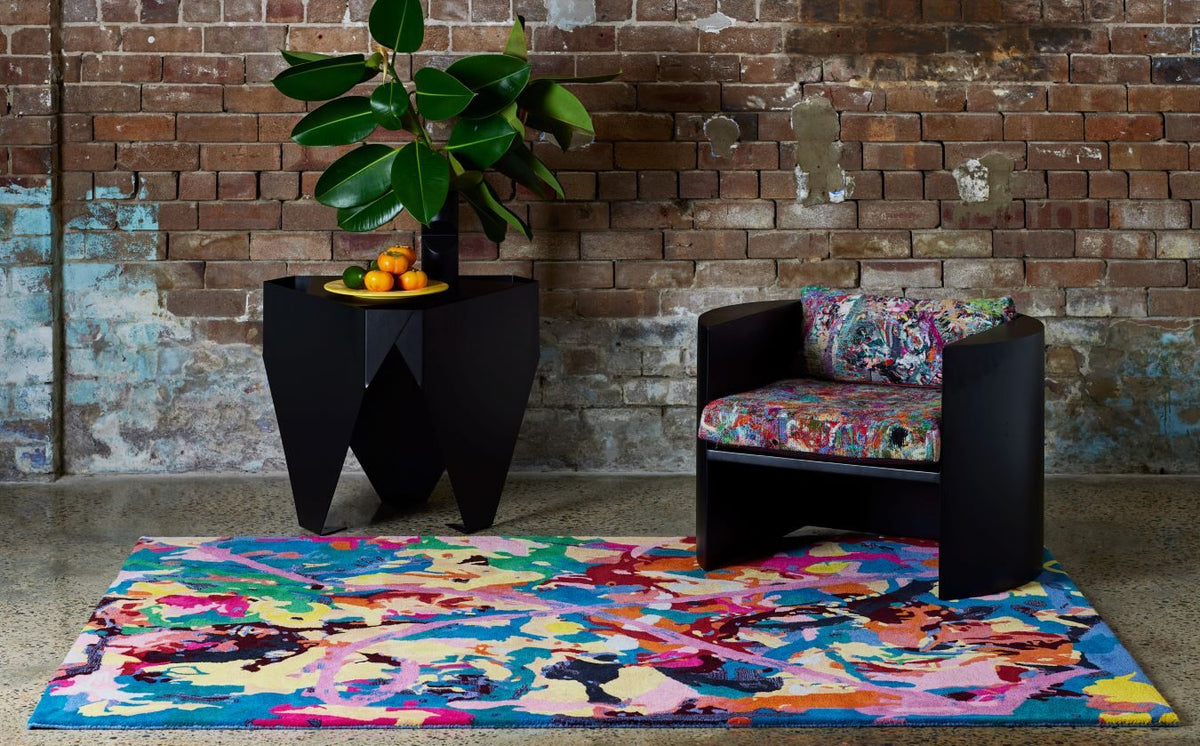 Hand Tufted Rug | Multicolor | Wool | Draplet by Rugfine