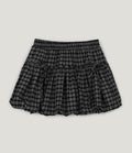 Devua Check Balloon Mini Skirt