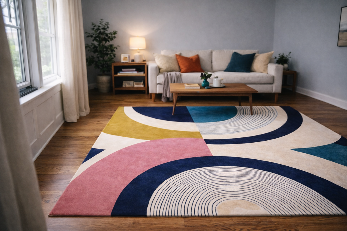 Hand Tufted Rug | Multicolor | Wool | Eclipse by Rugfine-4