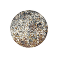 Hand Tufted Speckled Abstract Round Wool Rug | Cream, Slate & Rust | Esoteria by Rugfine