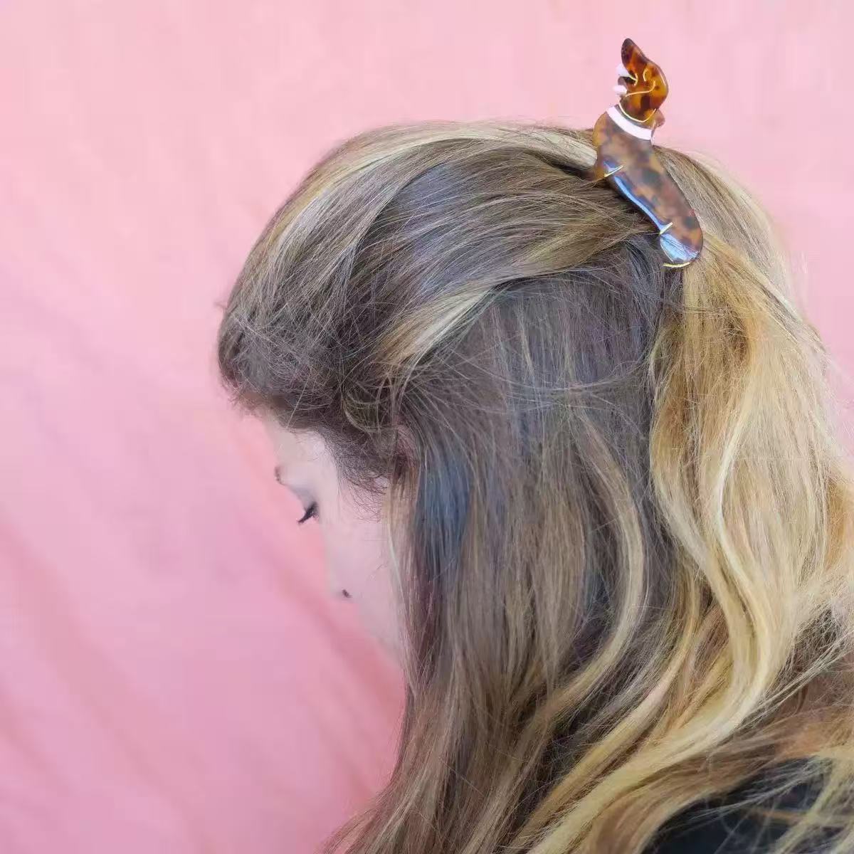 PAWSOME PETS NEW YORK Hand-painted Dog Claw Hair Clip | Eco-Friendly - hair claws at Dealshubindia