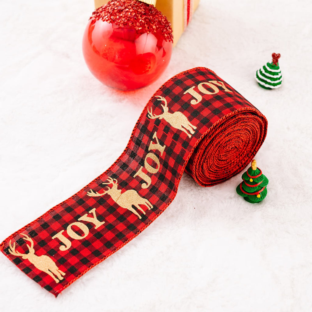 Christmas Polyester Ribbon - n/a at Dealshubindia
