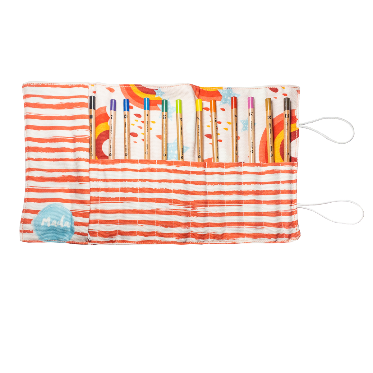 Pink Rainbow Long Pencil Case - Pencil Cases at Dealshubindia