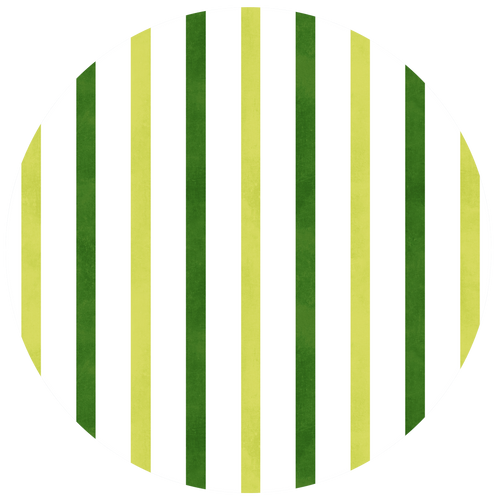 Baby swing seat fabric with vertical lime and green stripes