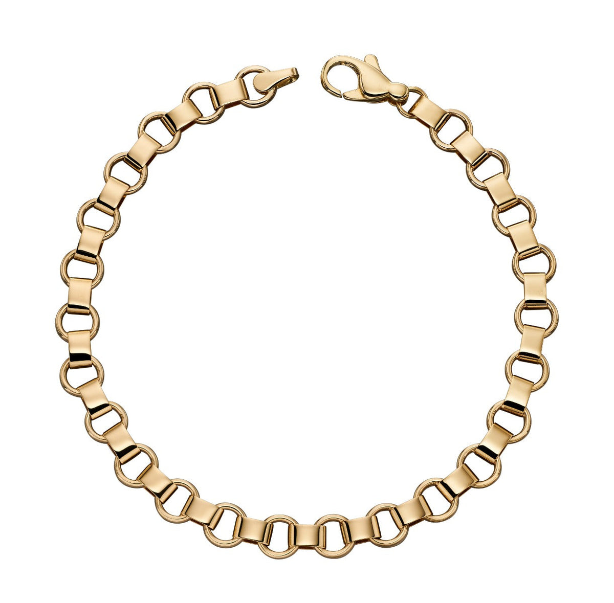Elements Gold Circle Link Bracelet-0
