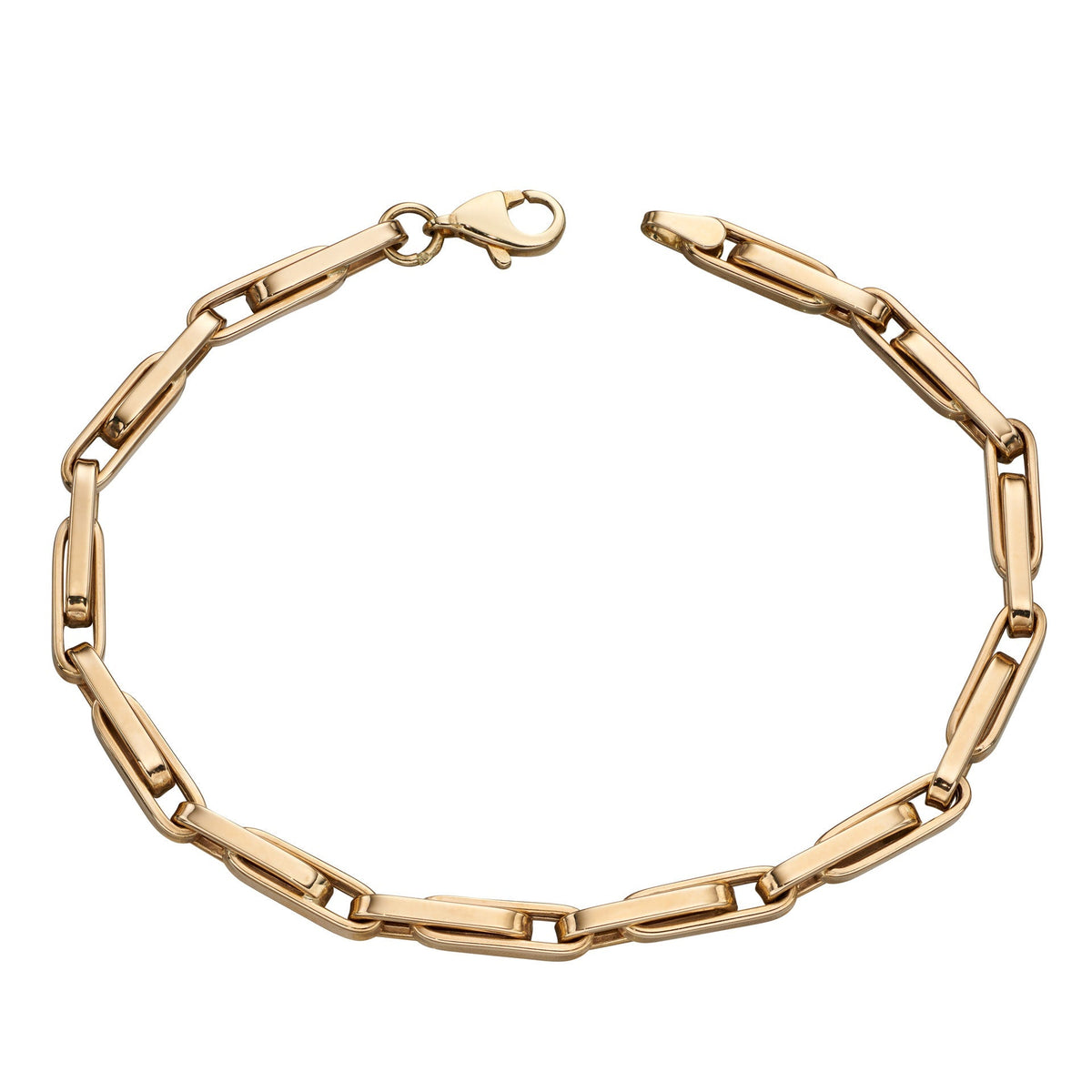 Elements Gold Long Flat Links Bracelet-0