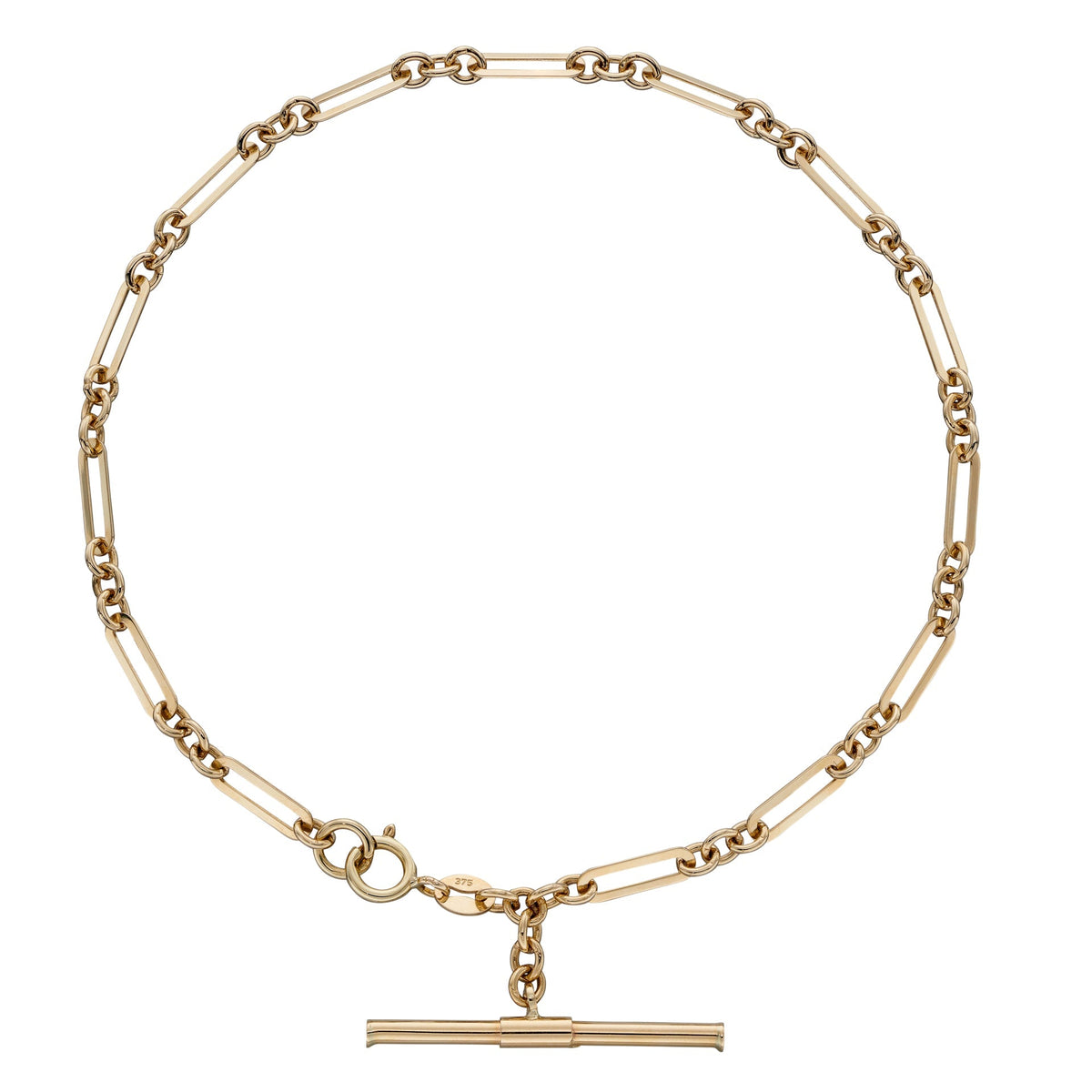 Elements Gold T-Bar Chain Bracelet-0