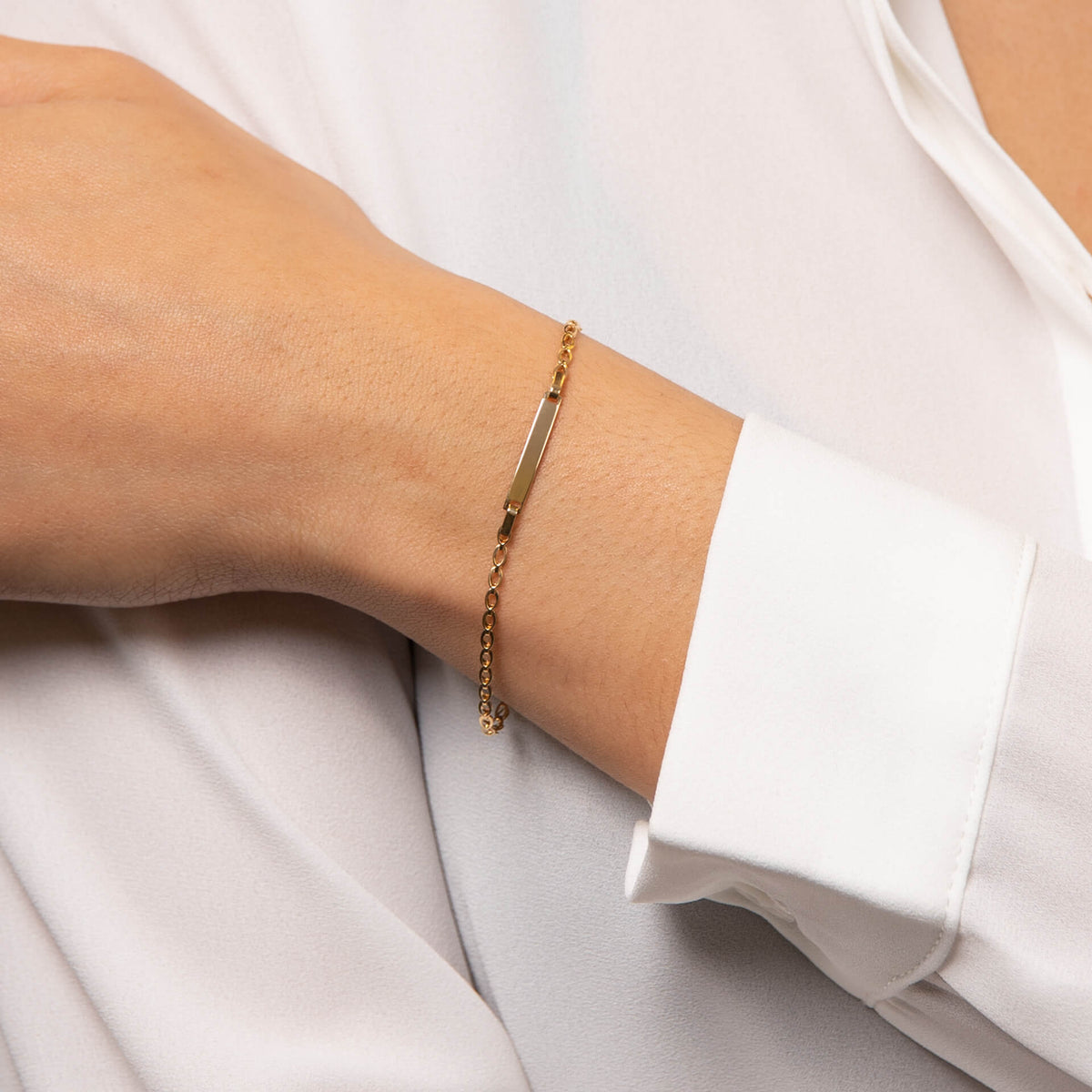 Elements Gold ID Bracelet-1