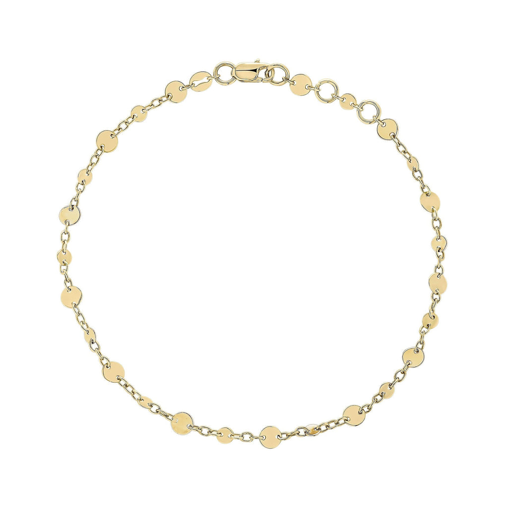 Elements Gold Discs and Chain Bracelet-0