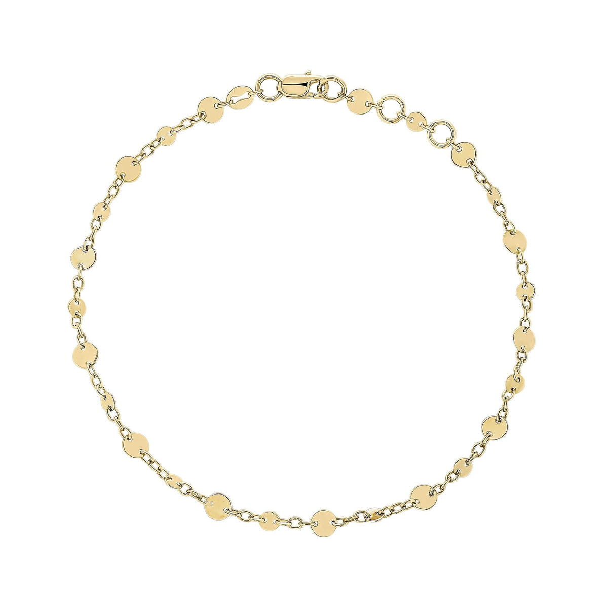 Elements Gold Discs and Chain Bracelet-0