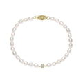 Elements Gold Seed Pearl and Flower Bracelet-0