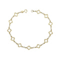 Elements Gold Quatrefoil Station Bracelet-0
