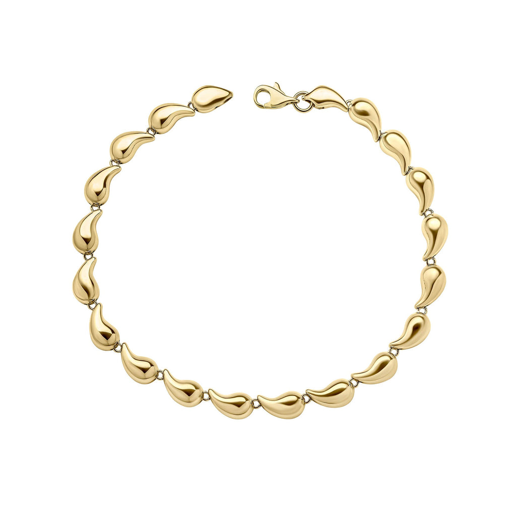 Elements Gold Organic Droplet Tennis Bracelet-0