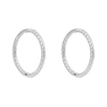 Elements Gold Rope Effect Hoop Earrings-0