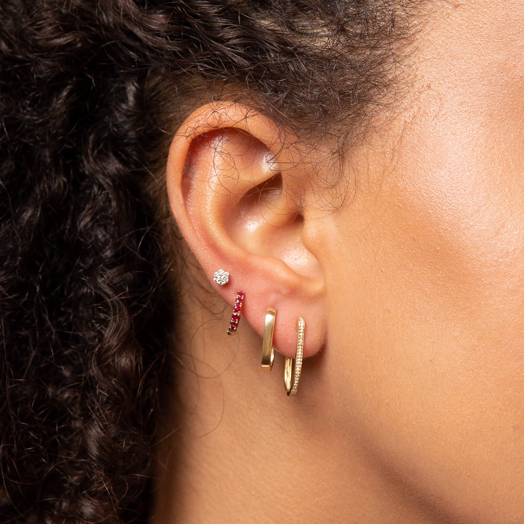 Elements Gold U Shape Hoop Earrings-1