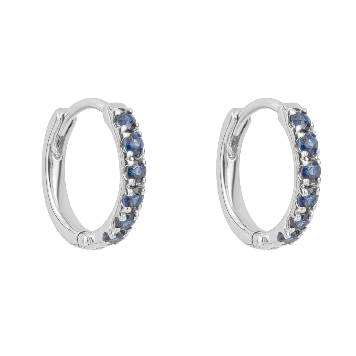 Elements Gold Precious Stone Hoop Earrings-0