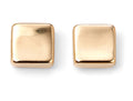 Elements Gold Plain Square Stud Earrings-0