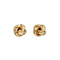 Elements Gold Knot Stud Earrings-0