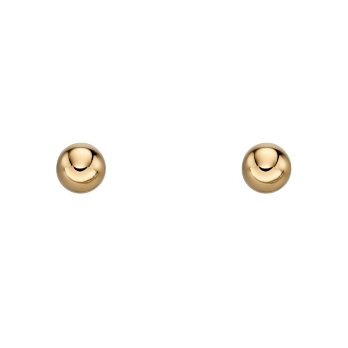 Elements Gold Ball Stud Earrings-0