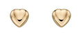 Elements Gold Small Heart Stud Earrings-0