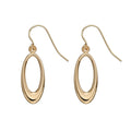 Elements Gold Open Oval Earrings-0