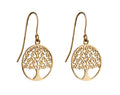 Elements Gold Detailed Tree of Life Earrings-0