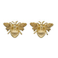 Elements Gold Detailed Bee Earrings-0