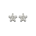Elements Gold Star Shaped Diamond Stud Earrings-0