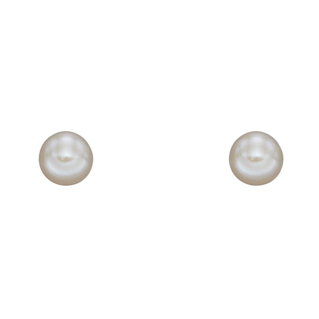Elements Gold Pearl Stud Earrings-4