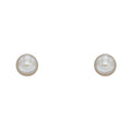 Elements Gold Pearl Stud Earrings-4