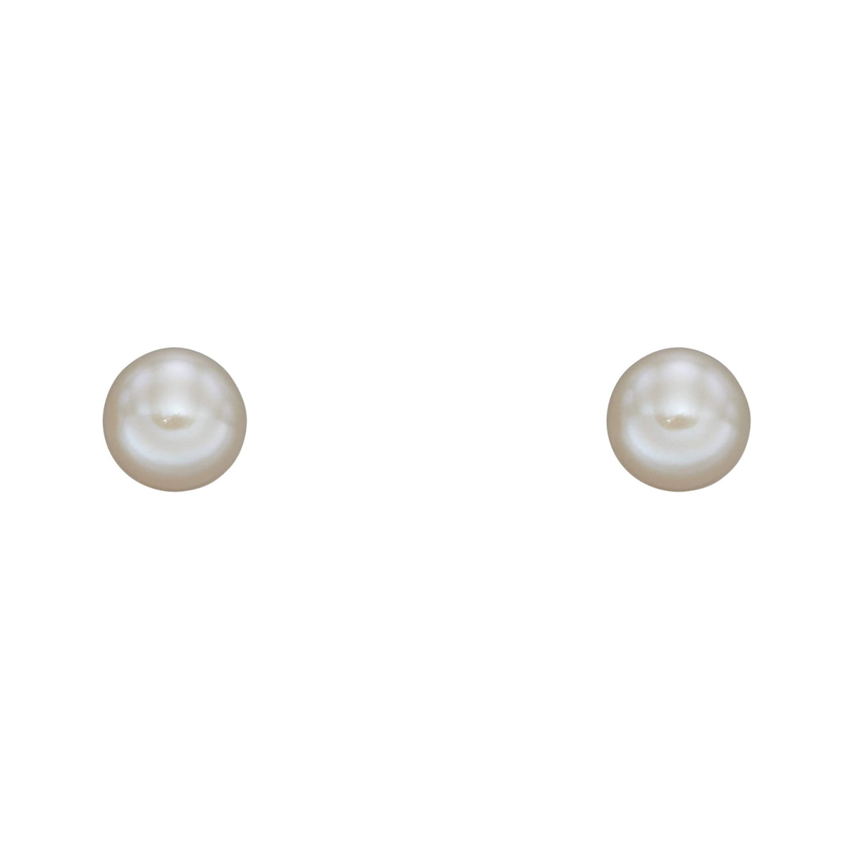 Elements Gold Pearl Stud Earrings-4