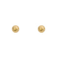 Elements Gold Small Textured Ball Stud Earrings-0