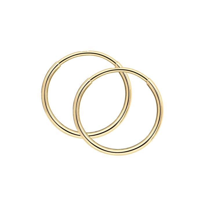 Elements Gold 10mm Hoop Earrings-0