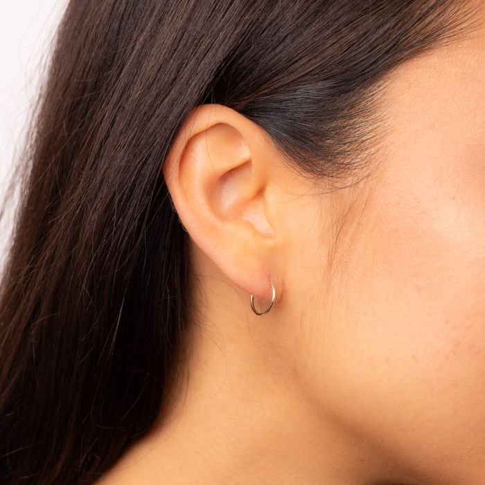 Elements Gold 10mm Hoop Earrings-1
