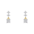 Elements Gold Diamond Trilogy Drop Earrings-0