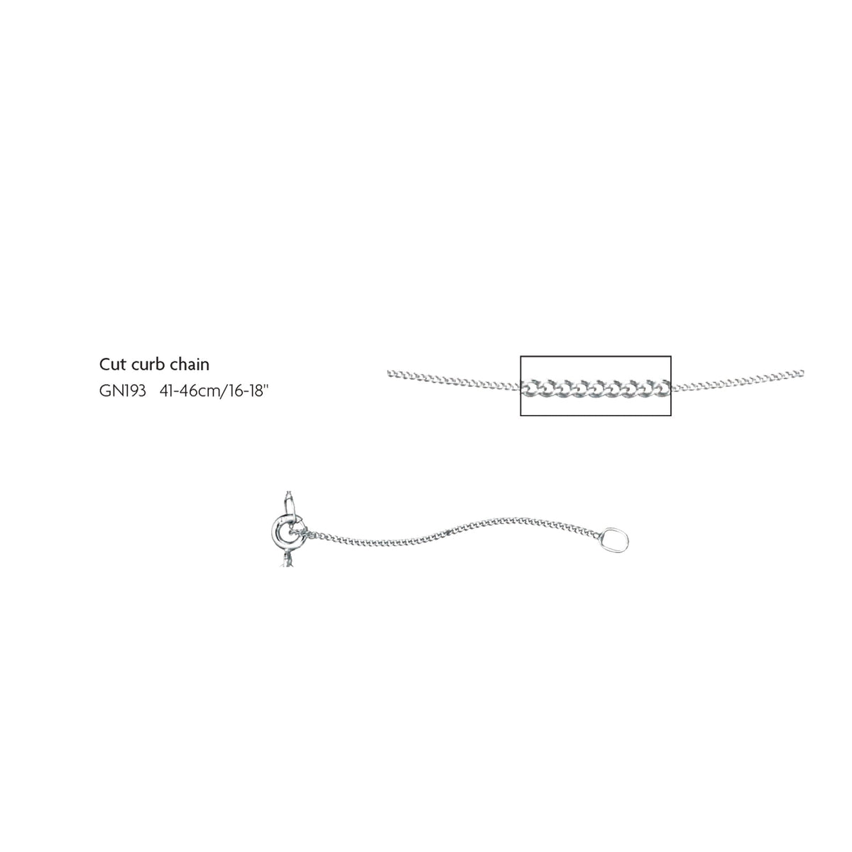 Elements Gold 1mm Curb Chain-3