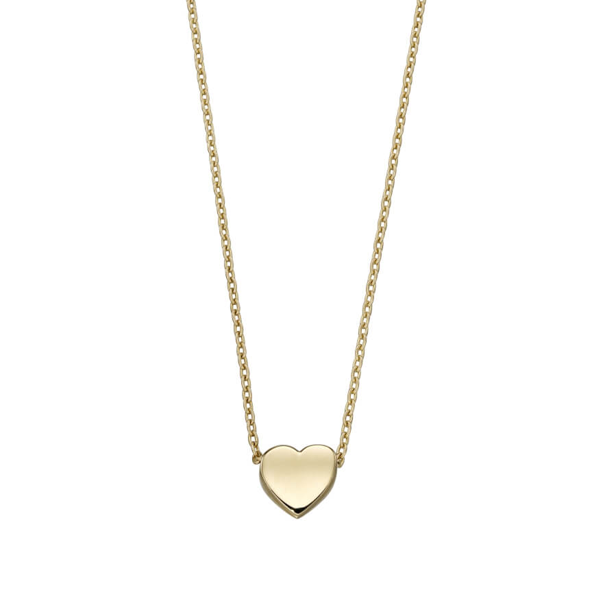 Elements Gold Small Heart Necklace-1