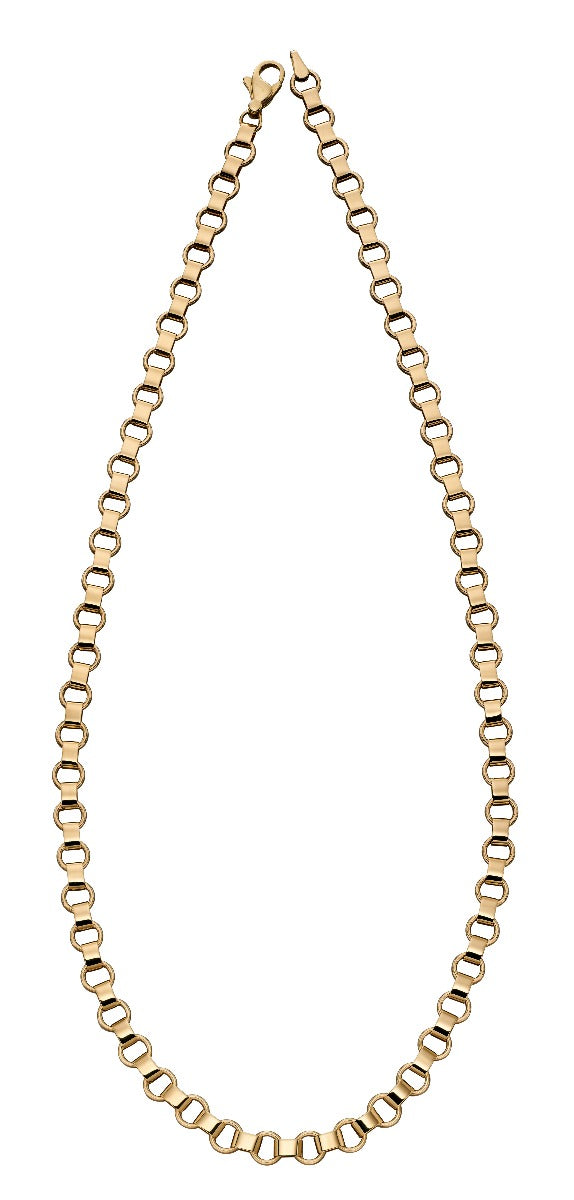 Elements Gold Circle Link Necklace-0