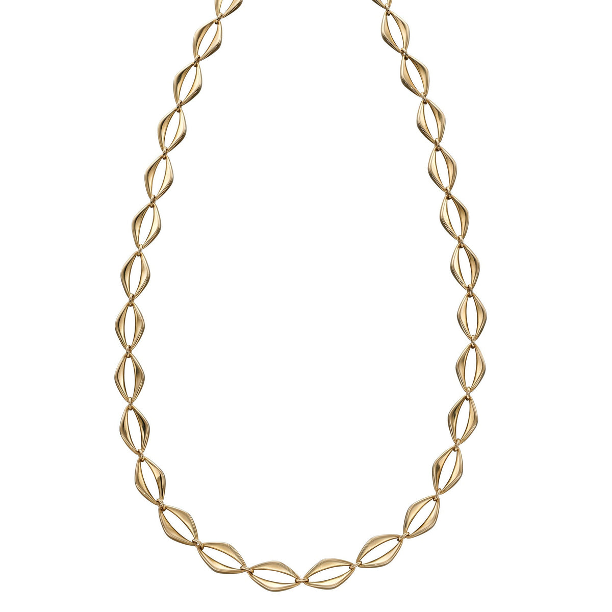 Elements Gold Open Eye Link Necklace-0