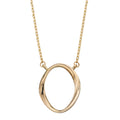 Elements Gold Twist Open Oval Necklace-0